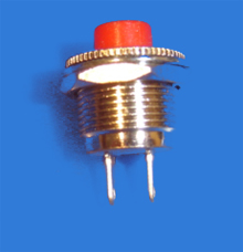 Foto Taster Rot 125V/1A 1 x EIN Gewinde M12
